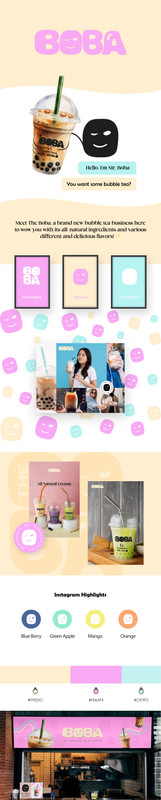 Boba brand identity presentation