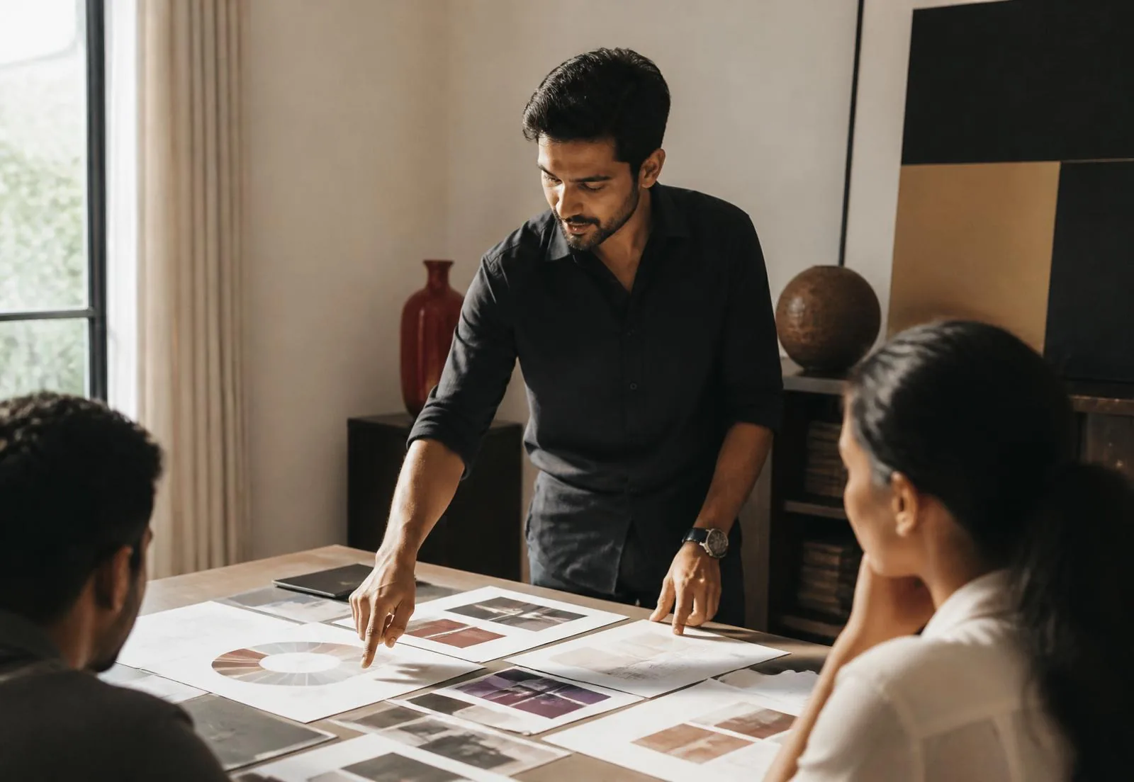 Rohit Pandey working with a client